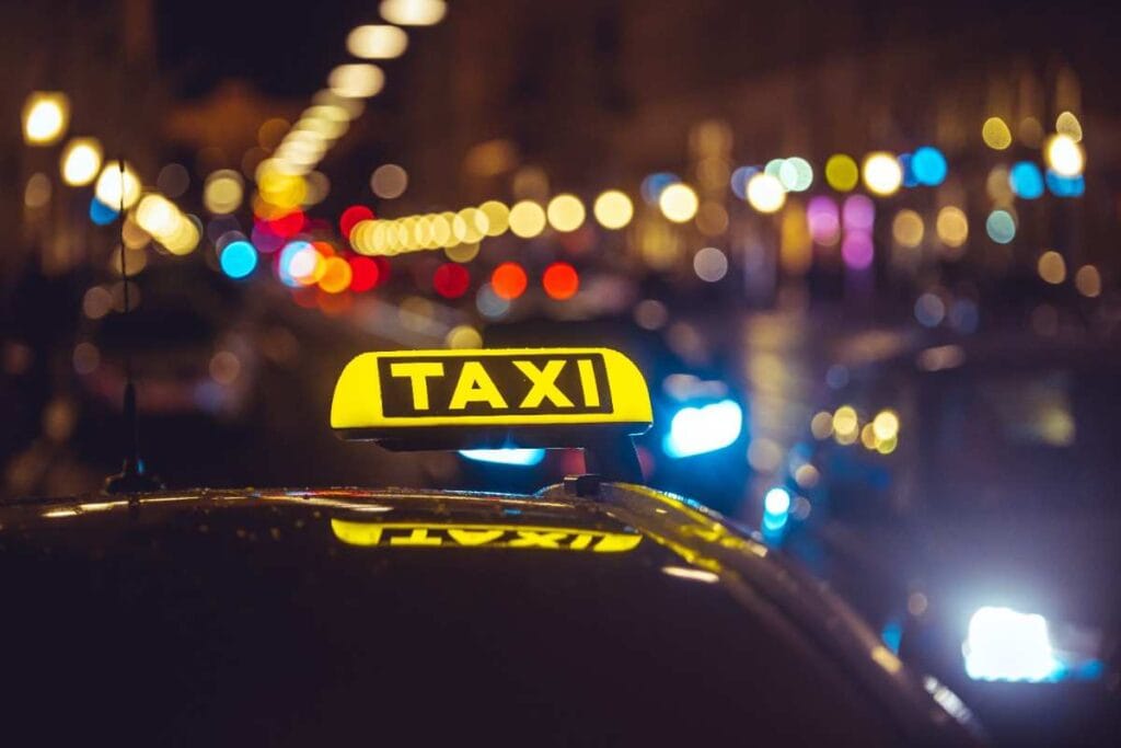 taxi car bokeh lights1